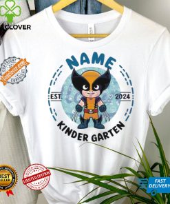 Funny Custom hero wolverine kindergarten est 2024 shirt