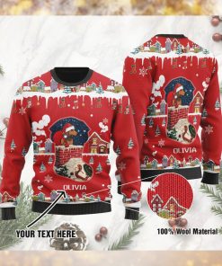 Funny Dachshund Santa Claus Custom Ugly Sweater For Corgi Lovers On Christmas Days