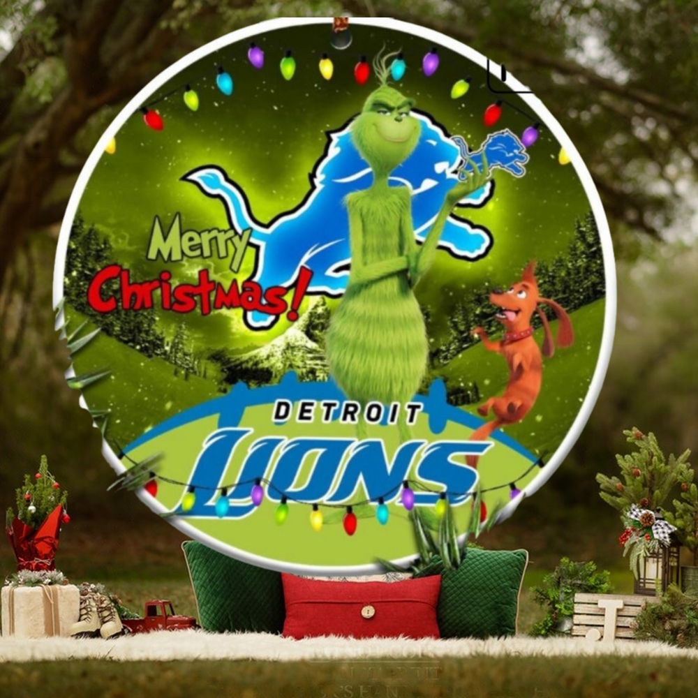 Funny Detroit Lions Nfl Funny Grinch Christmas Ornaments Funny Detroit Lions Nfl Funny Grinch Christmas Ornaments