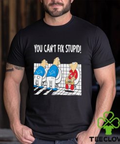 Funny Detroit Lions You Cant Fix Stupid 49ers Football Shirt