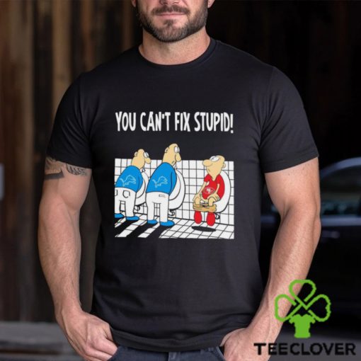 Funny Detroit Lions You Cant Fix Stupid 49ers Football Shirt