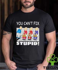 Funny Detroit Lions You Cant Fix Stupid Shirt 2 Funny Detroit Lions You Cant Fix Stupid Shirt