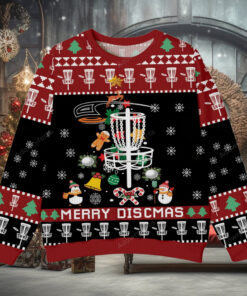 Funny Disc Golf Christmas Ugly Sweater