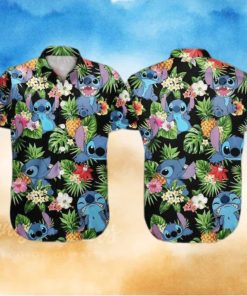 Funny Disney Stitch Funny Hawaiian Shirt Tropical Pattern Gift For Beach Lovers