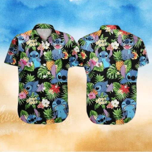 Funny Disney Stitch Funny Hawaiian Shirt Tropical Pattern Gift For Beach Lovers