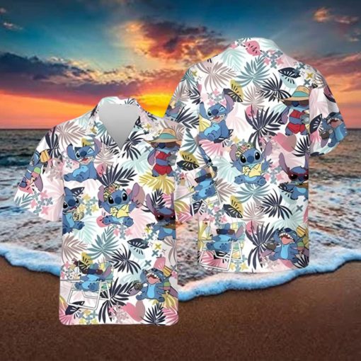 Funny Disney Stitch Hawaiian Shirt Beach Gift For Friend