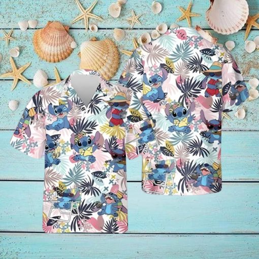 Funny Disney Stitch Hawaiian Shirt Beach Gift For Friend