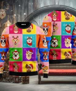 Funny Dog Face Christmas Ugly Christmas Sweater For Men And Women