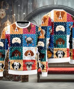 Funny Dog Face Christmas Unisex Ugly Sweater