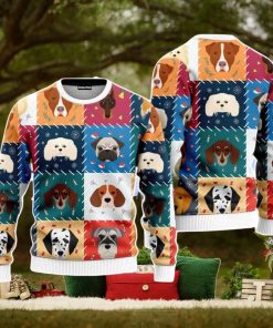 Funny Dog Face Christmas Unisex Ugly Sweater