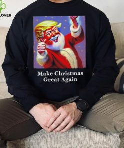 Funny Donald Trump Claus Christmas art shirt