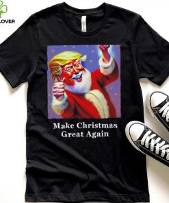 Funny Donald Trump Claus Christmas art shirt