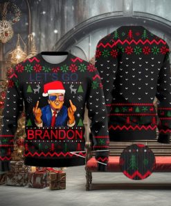 Funny Donald Trump Santa Let’s Go Brandon Ugly Christmas Sweater