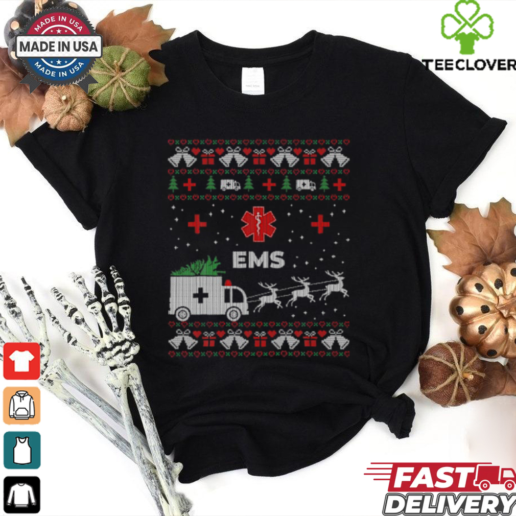 Funny EMS Paramedical Ambulance Technician Ugly Christmas T Shirt Funny EMS Paramedical Ambulance Technician Ugly Christmas T Shirt