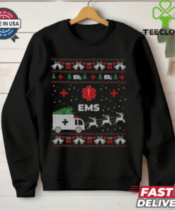 Funny EMS Paramedical Ambulance Technician Ugly Christmas T Shirt