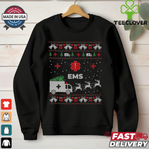 Funny EMS Paramedical Ambulance Technician Ugly Christmas T Shirt