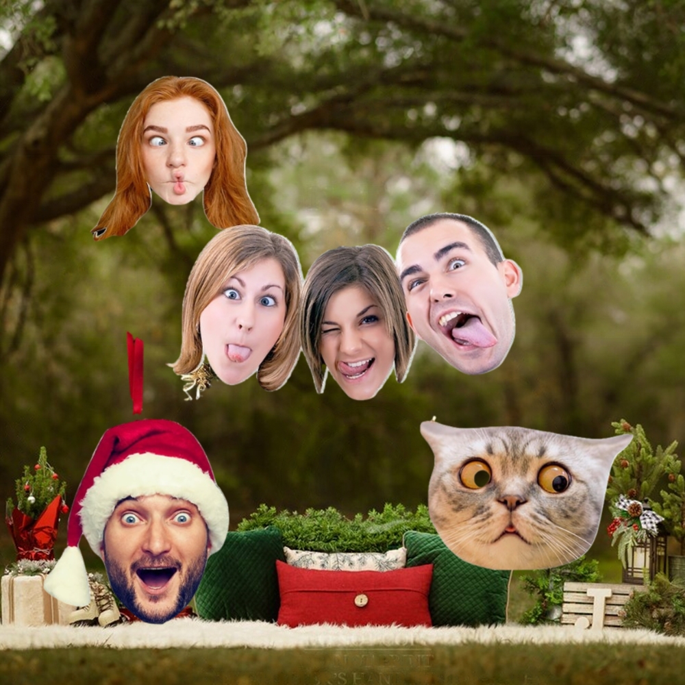 Funny Face Custom Photo Acrylic Ornament Funny Face Custom Photo Acrylic Ornament