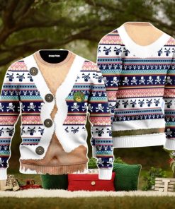 Funny Faux Belly Christmas Unisex Ugly Sweater