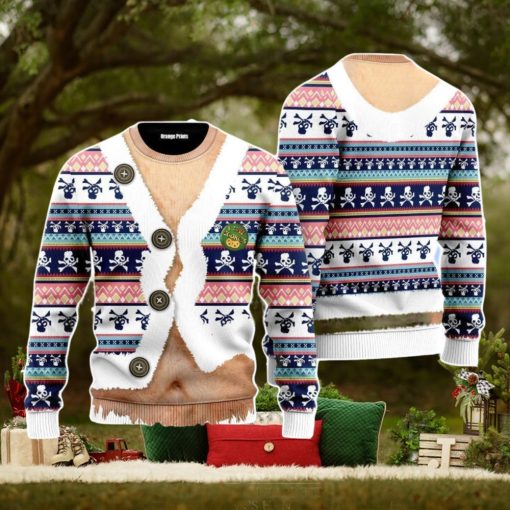 Funny Faux Belly Christmas Unisex Ugly Sweater