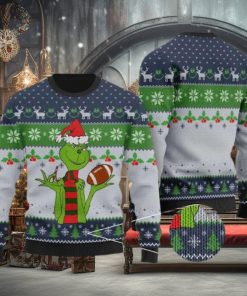 Funny Football Grinch Ugly Christmas Sweater Holiday For Men And Women