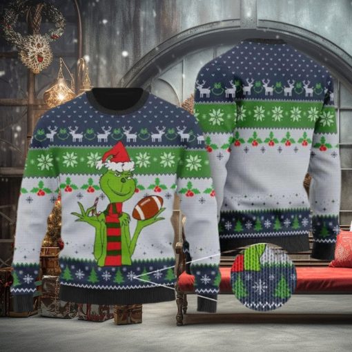 Funny Football Grinch Ugly Christmas Sweater Holiday For Men And Women