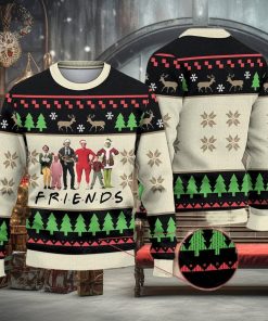 Funny Friends Ugly Christmas Sweater Elf Grinch Kevin