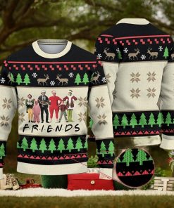 Funny Friends Ugly Christmas Sweater Elf Grinch Kevin