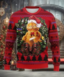 Funny Garfield King Noel Mc Thanksgiving Ugly Christmas Sweater For Men Women