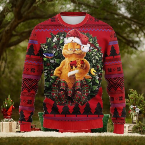 Funny Garfield King Noel Mc Thanksgiving Ugly Christmas Sweater For Men Women