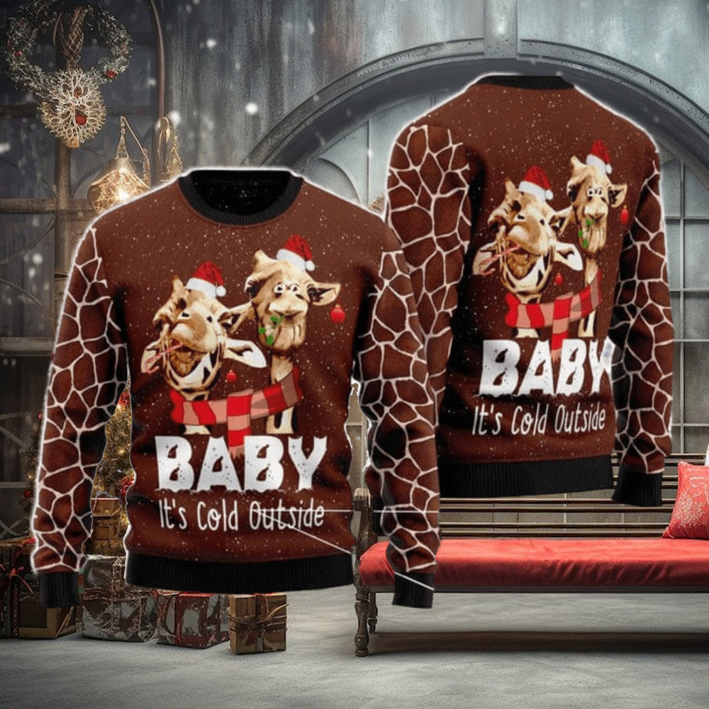 Funny Giraffe Ugly Christmas Sweater AOP All Over Printed Sweater Funny Giraffe Ugly Christmas Sweater AOP All Over Printed Sweater
