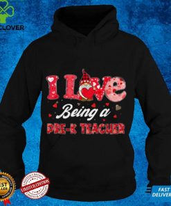 Funny Gnome Hearts I Love Being A Pre K Teacher Valentines T Shirt