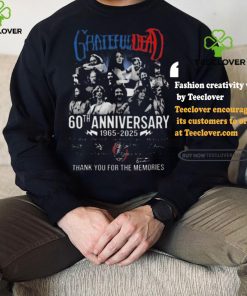 Funny Grateful dead 60th anniversary 1965 2025 thank you for the music shirt