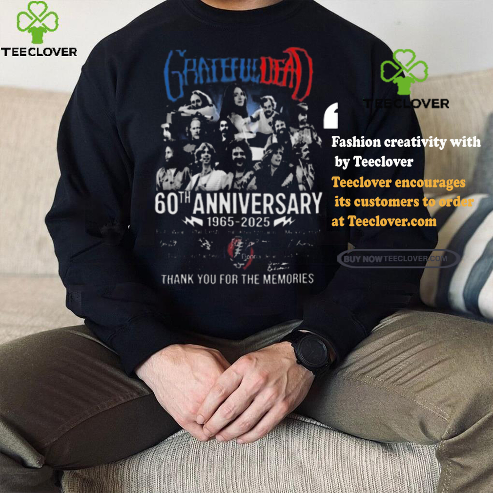 Funny Grateful dead 60th anniversary 1965 2025 thank you for the music shirt Funny Grateful dead 60th anniversary 1965 2025 thank you for the music shirt
