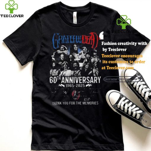 Funny Grateful dead 60th anniversary 1965 2025 thank you for the music shirt
