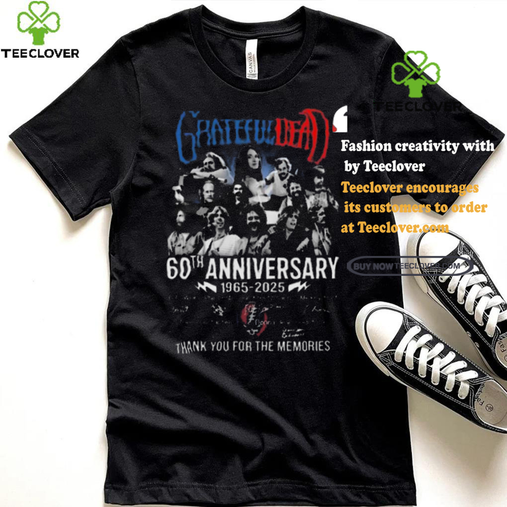 Funny Grateful dead 60th anniversary 1965 2025 thank you for the music shirt Funny Grateful dead 60th anniversary 1965 2025 thank you for the music shirt