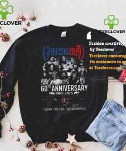 Funny Grateful dead 60th anniversary 1965 2025 thank you for the music shirt