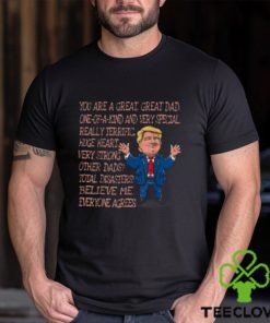 Funny Great Dad Donald Trump Fathers Day T Shirt