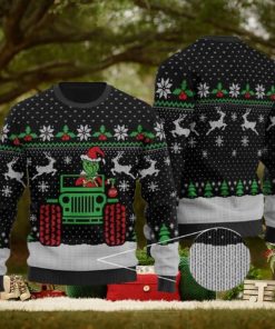 Funny Grinch Drive Jeep Grinch Ugly Christmas Sweater Holiday For Men And Women