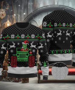 Funny Grinch Drive Jeep Grinch Ugly Christmas Sweater Holiday For Men And Women