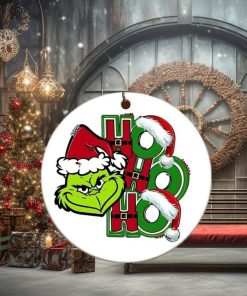 Funny Grinch Hohoho Christmas Ornaments