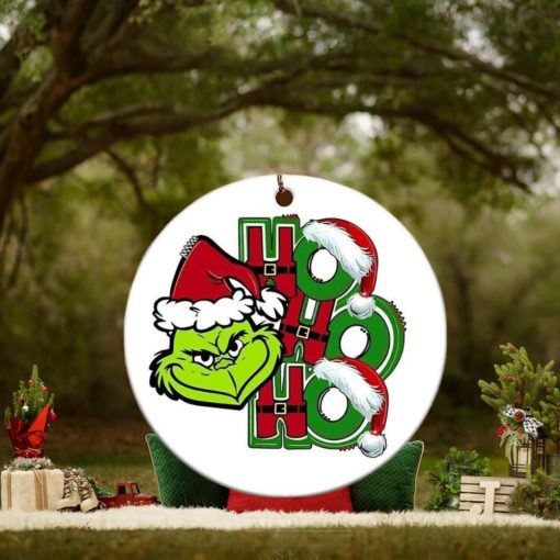 Funny Grinch Hohoho Christmas Ornaments