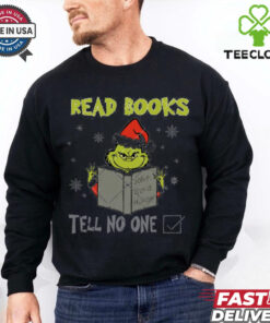 Funny Grinch Read Books Christmas shirt