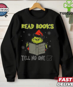 Funny Grinch Read Books Christmas shirt