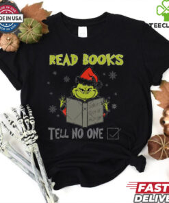 Funny Grinch Read Books Christmas shirt