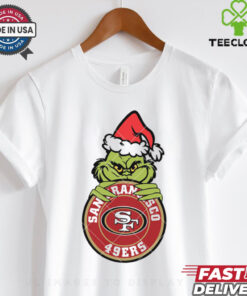 Funny Grinch San Francisco 49ers Logo shirt