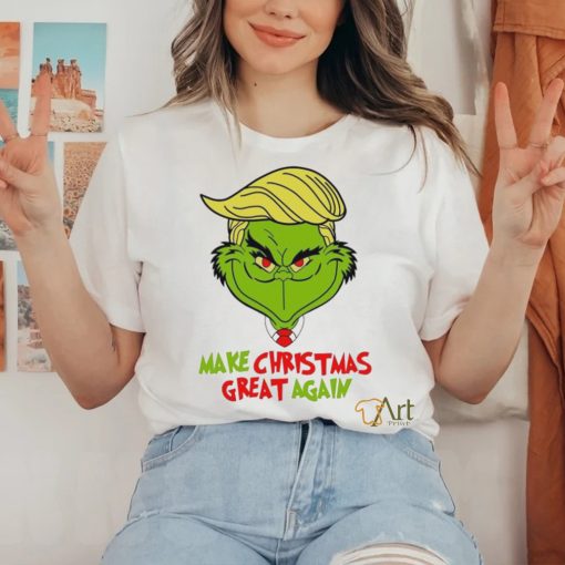 Funny Grinch Trump make Christmas great again 2023 Shirt