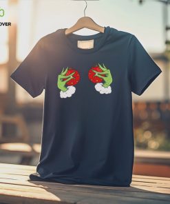 Funny Grinch hands Christmas Adult Tshirt