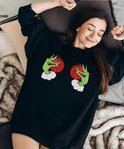 Funny Grinch hands Christmas Adult Tshirt 2 Funny Grinch hands Christmas Adult Tshirt