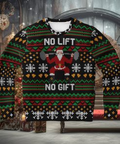 Funny Gym Lifting Christmas Sweatshirt, Ugly Christmas Sweater