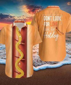 Funny Halloween Hot Dog Halloween Hawaiian Shirt